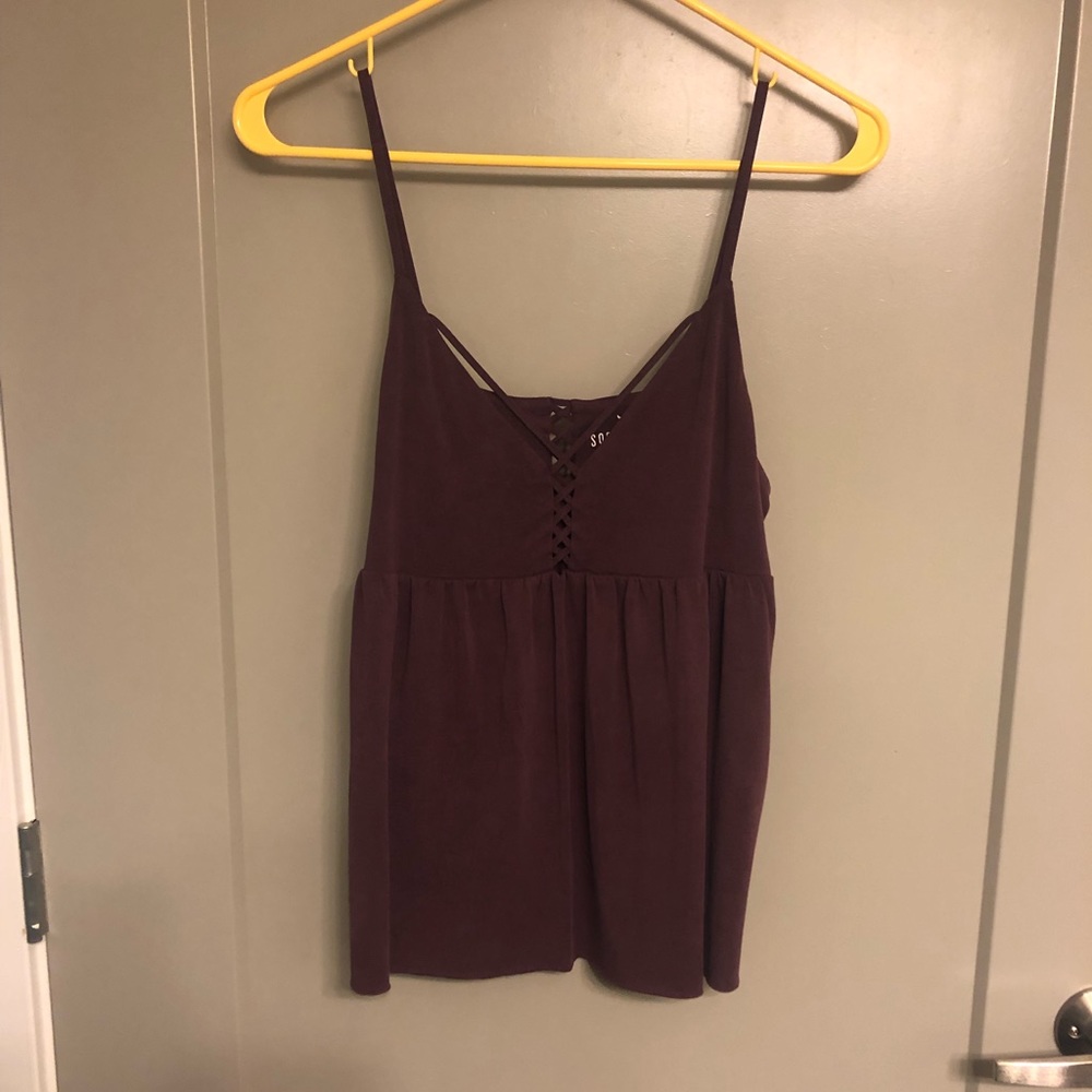 Soft & Sexy maroon tank
